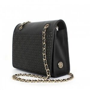 Tory Burch Authentic Bryant  Black Quilted Crossbody Bag